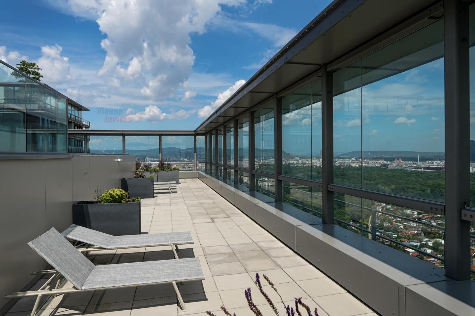 Triiiple 7Heaven - Amazing View On Top Floor With Rooftop Pool 비엔나 외부 사진