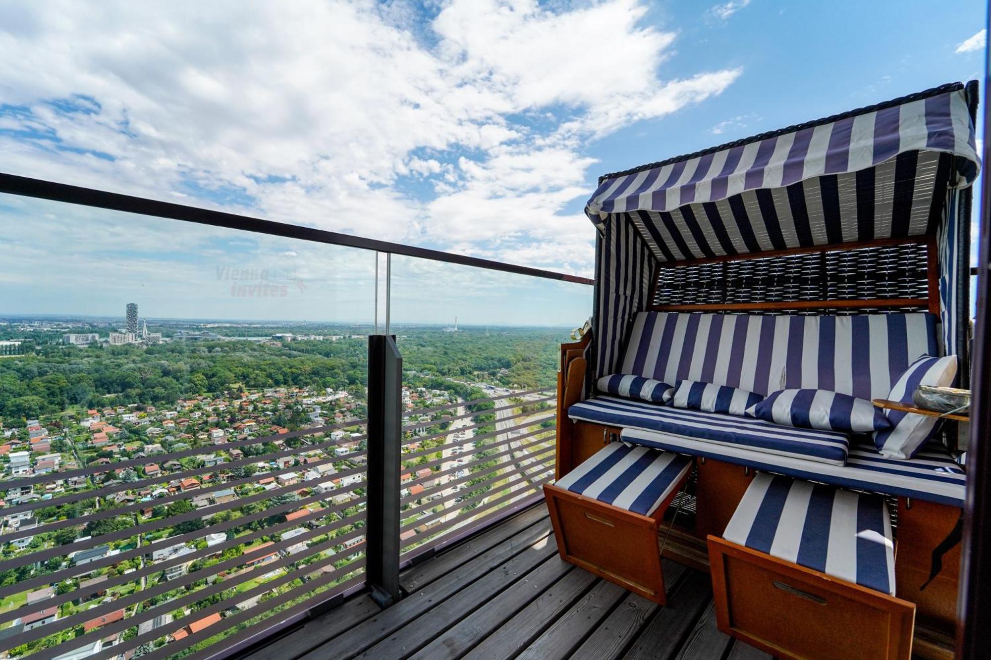 Triiiple 7Heaven - Amazing View On Top Floor With Rooftop Pool 비엔나 외부 사진